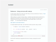 Tablet Screenshot of isolated.se